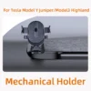 TEEQ Car Phone Holder For Tesla Model Y Juniper/Model3 Highland Adjustable Mechanical Clamp Mount Support Magnetic Phone Holder